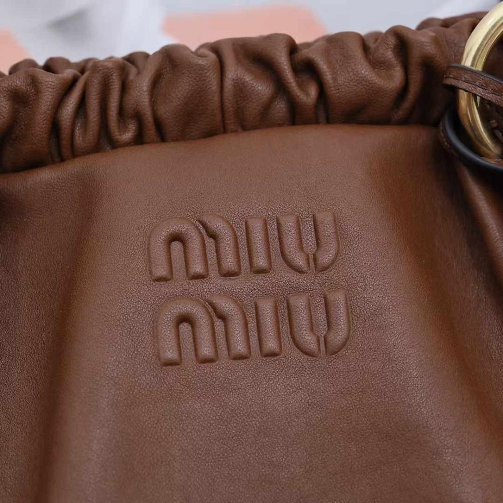 Nappa leather Brown bag