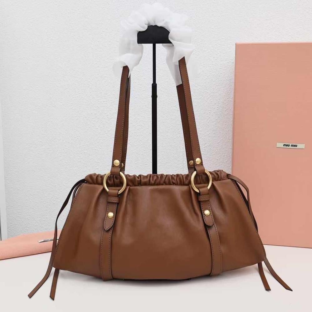 Nappa leather Brown bag
