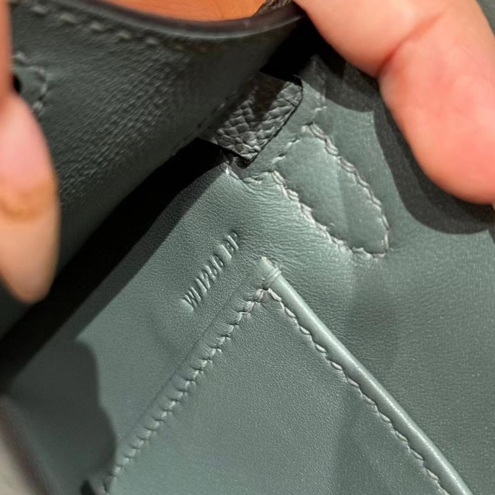 Hermès Mini Kelly Gris Meyer