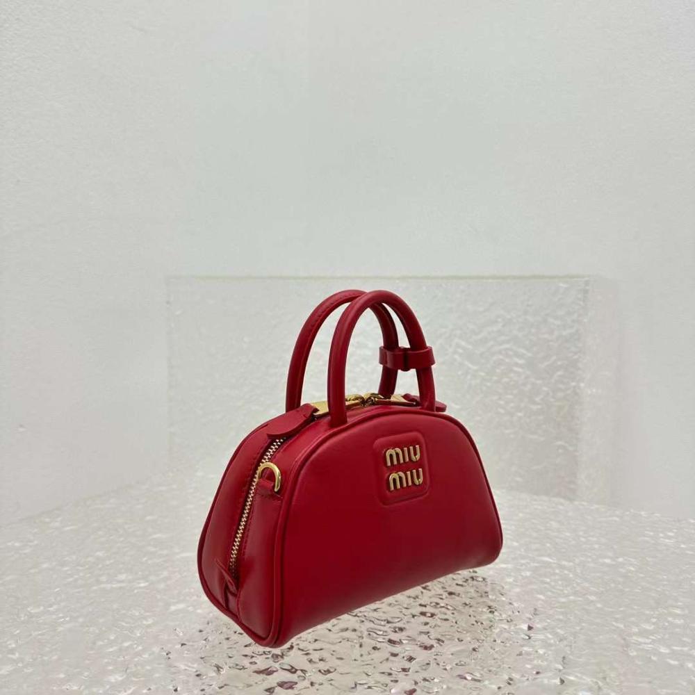 Miu Miu Zip-Up Crossbody Red  Bag