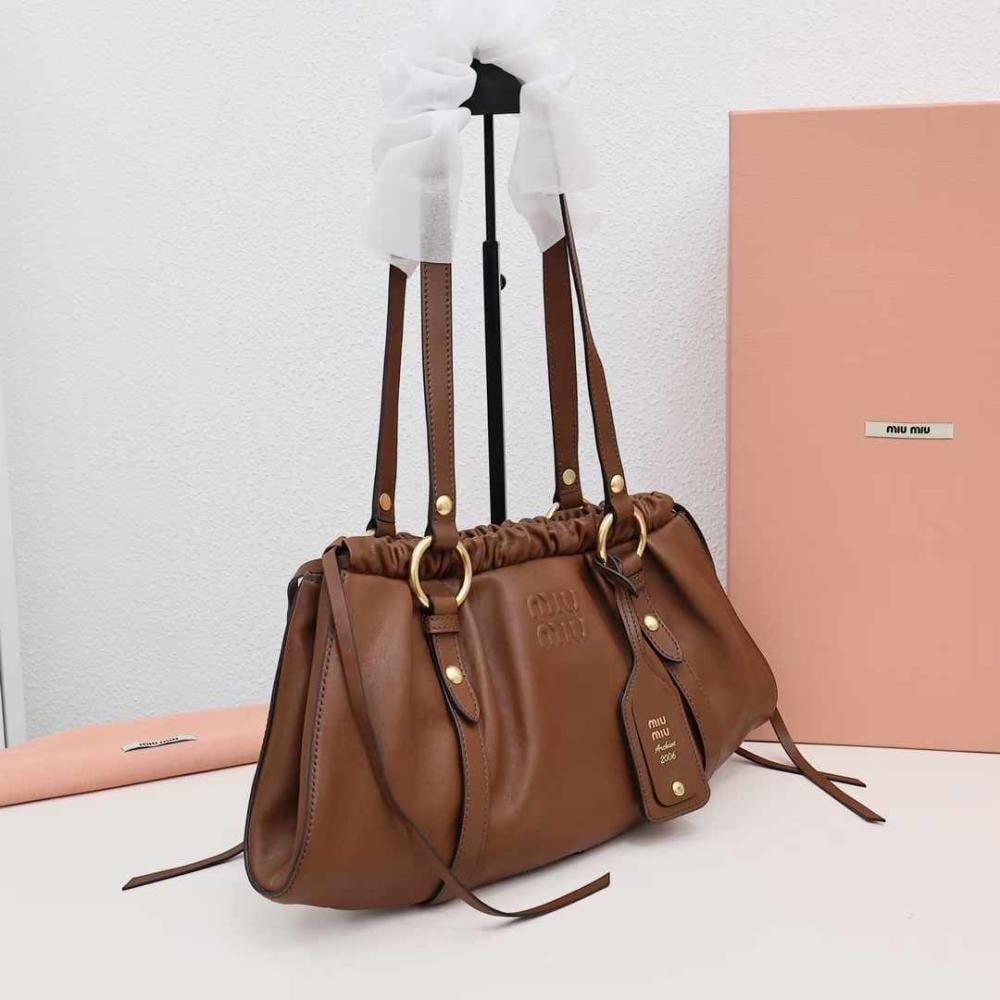 Nappa leather Brown bag