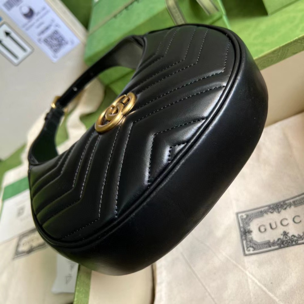 GG MARMONT HALF-MOON-SHAPED MINI BAG