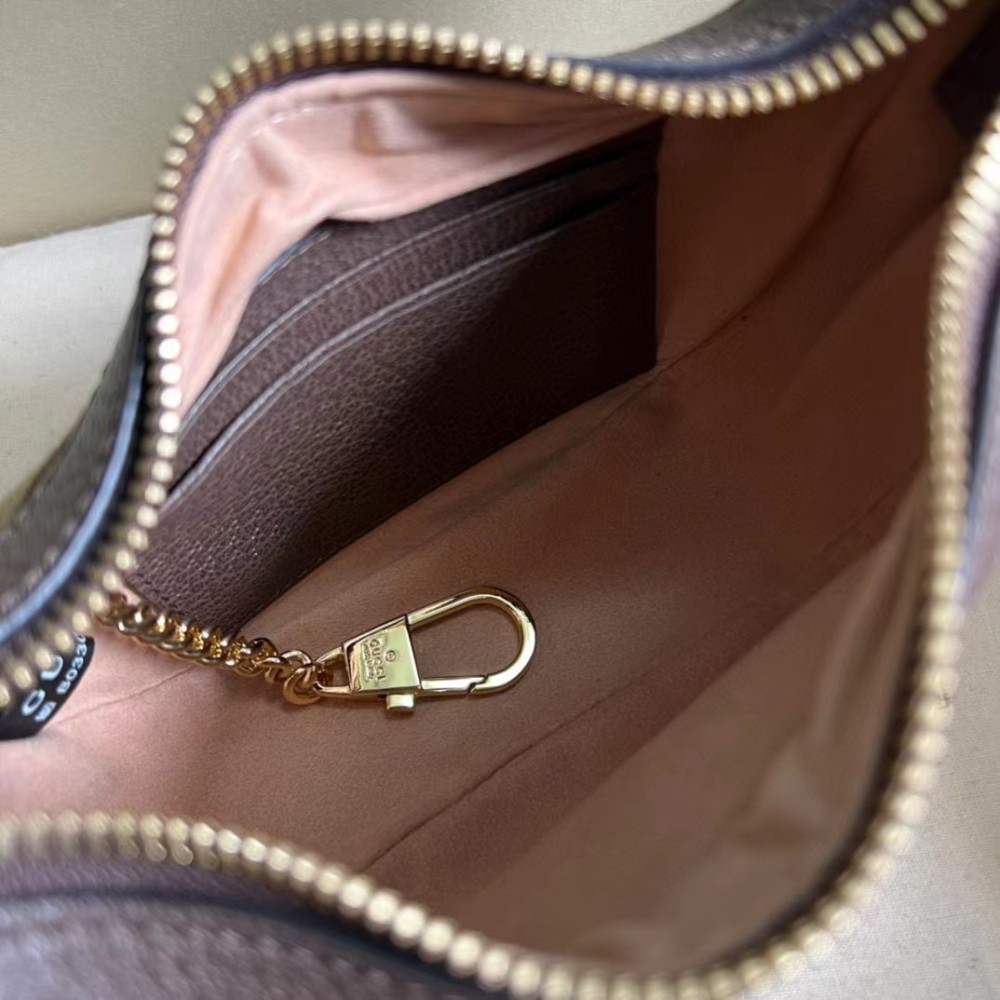 Ophidia Brown GG Superme Canvas Shoulder Bag