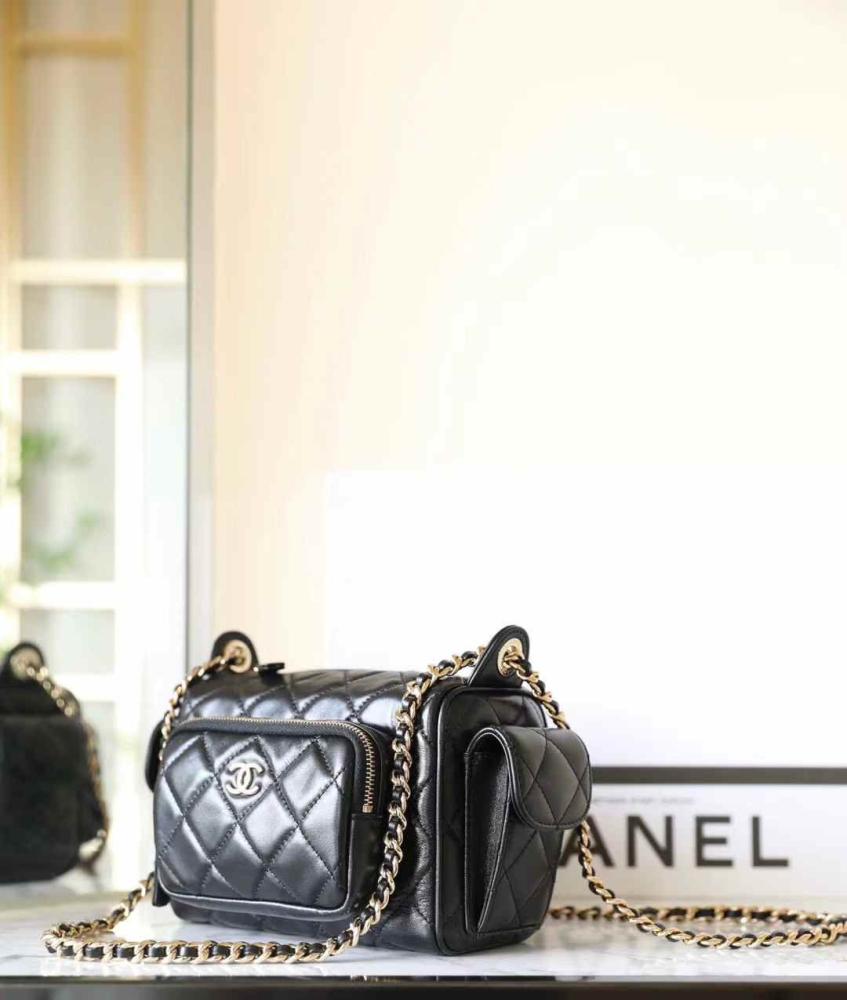 CHANEL Multi Pockets Black 24k