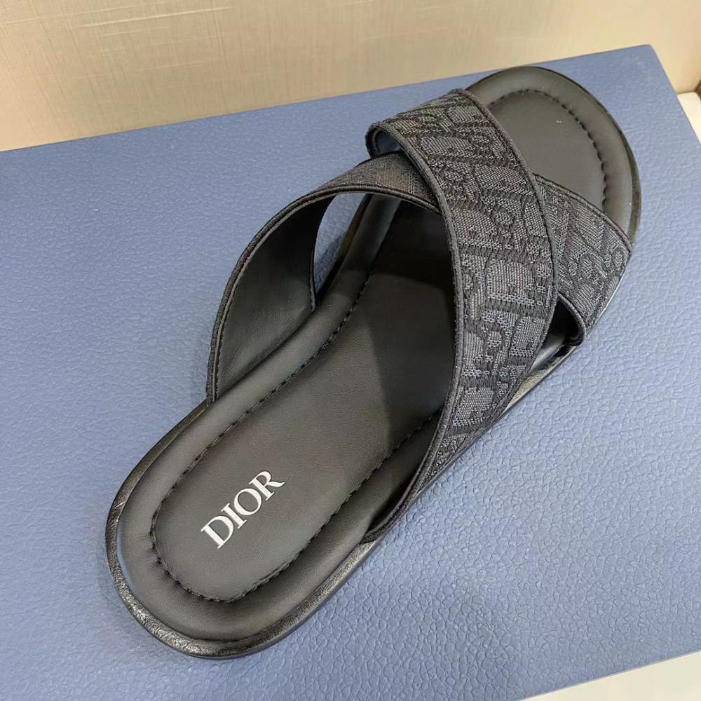 Dior Alias Sandal Black Dior Oblique Jacquard