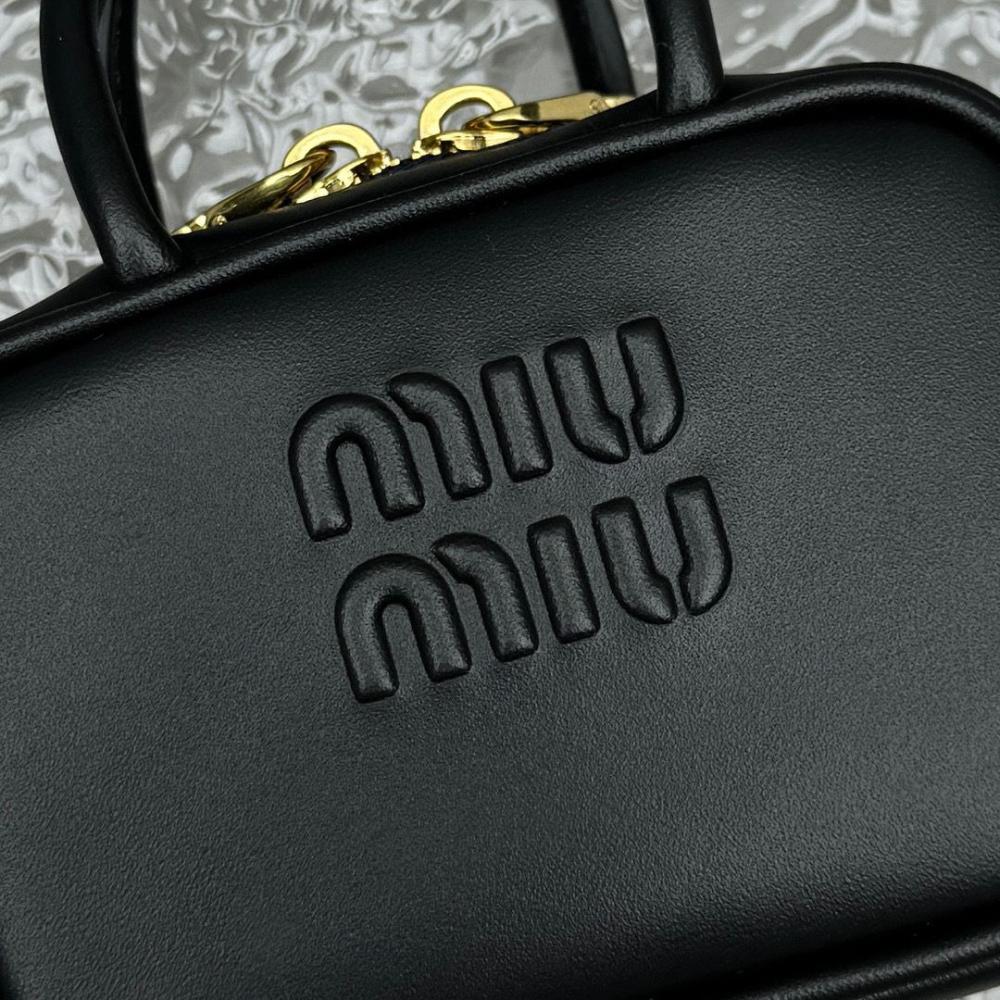 Miu Miu Leather MicroBag Black