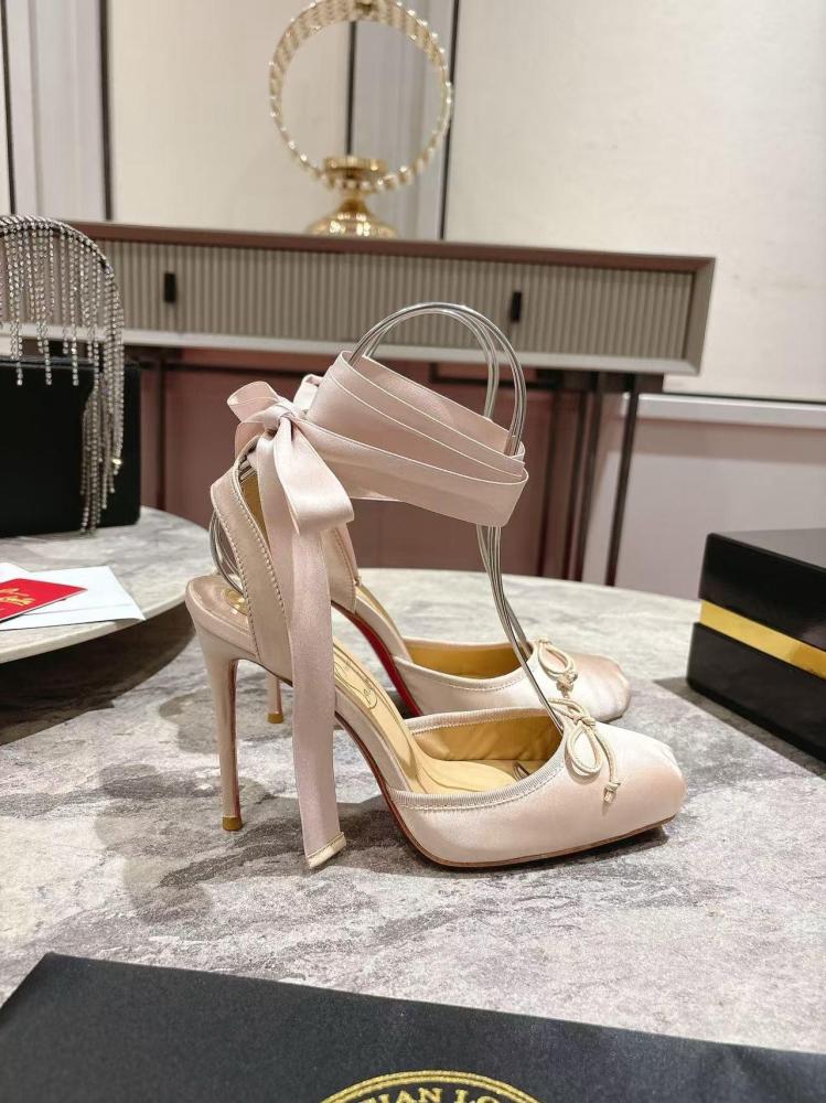 Christian Louboutin Cassia Lace Up Nude 10 CM G&H SELECTIONS2