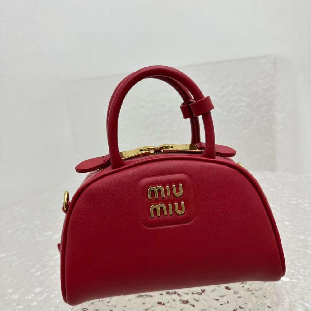 Miu Miu Zip-Up Crossbody Red  Bag
