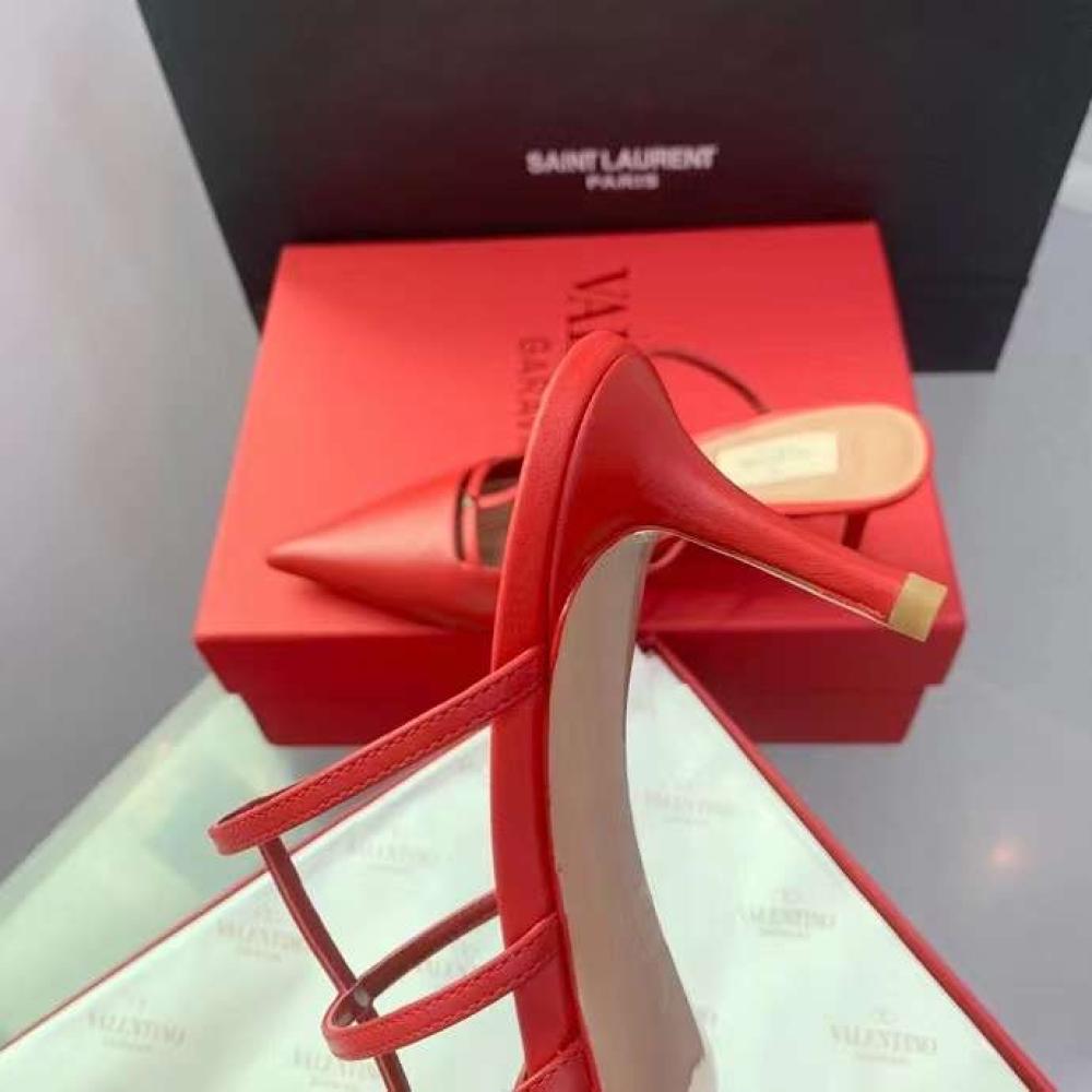 VALENTINO GARAVANI Leather Rockstud Mules
