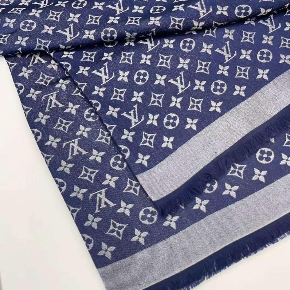 Lv scarf Dark Blue / Grey