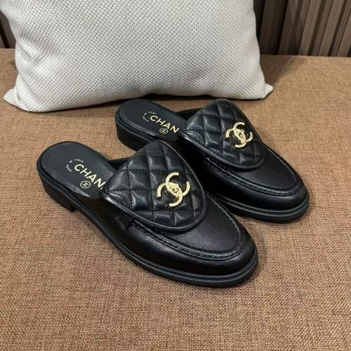 Chanel Black Slipper