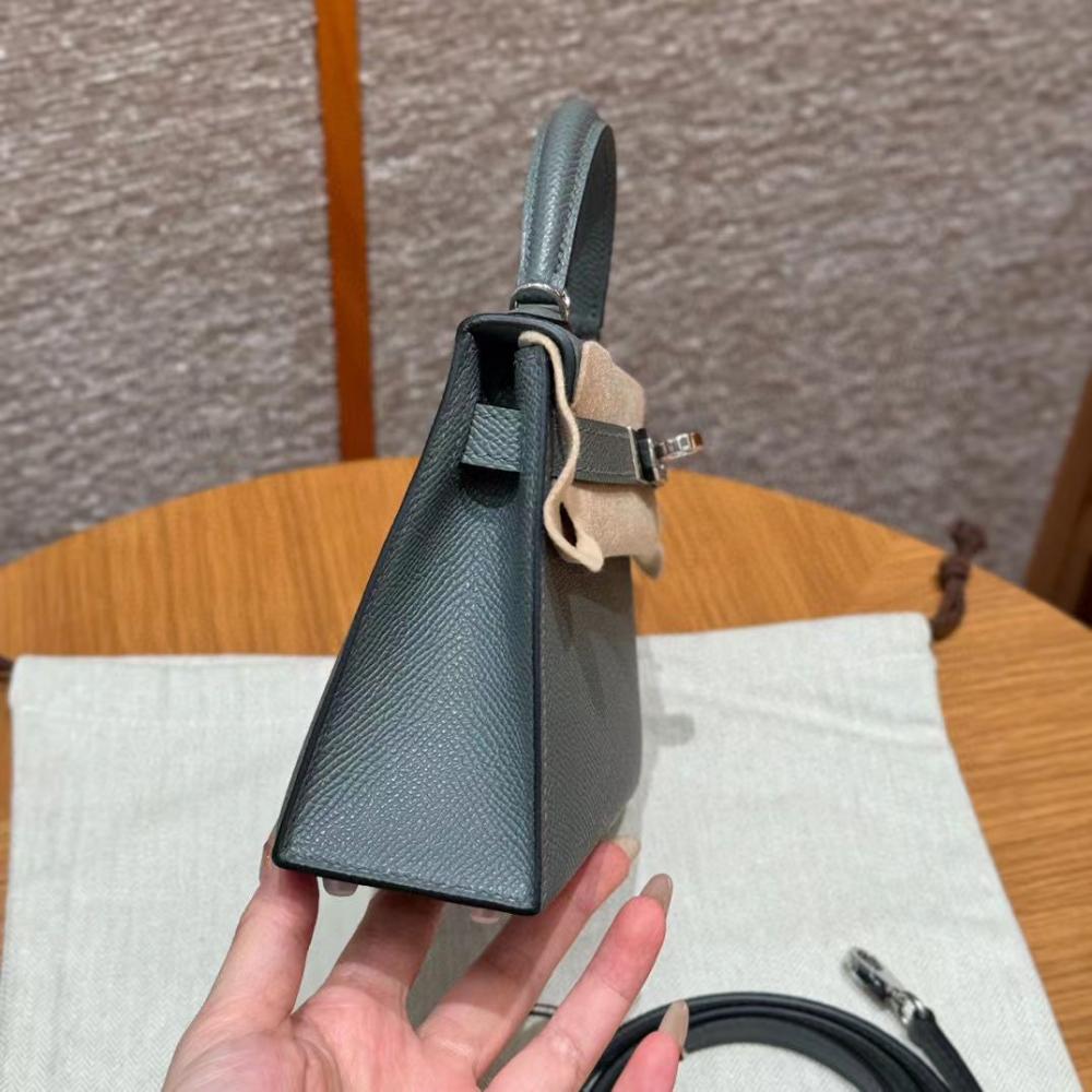 Hermès Mini Kelly Gris Meyer