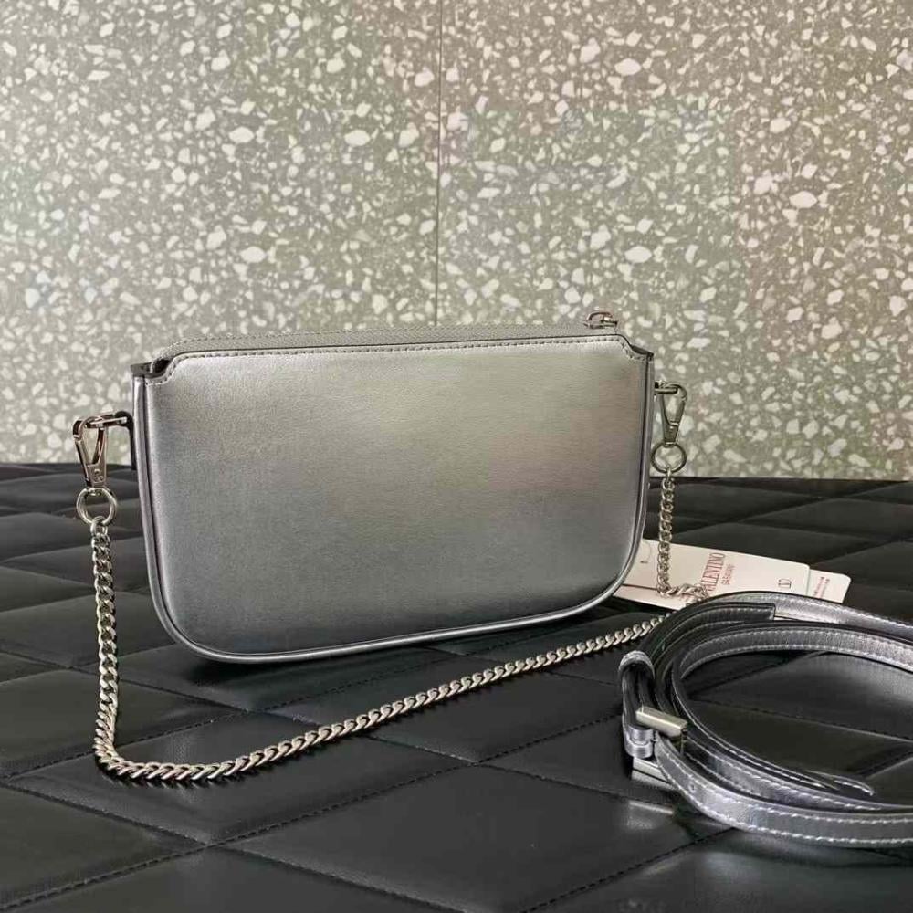Valentino Silver Bag V Logo