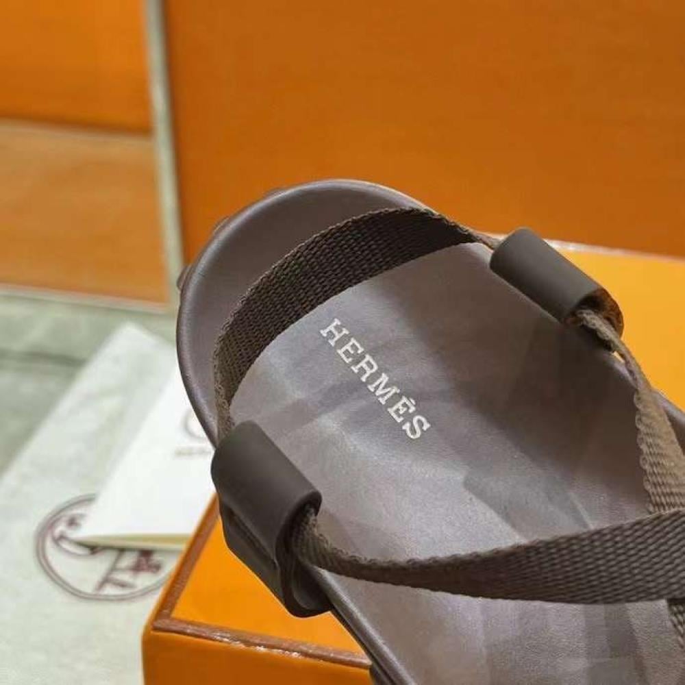 Hermes Shoes Dark Brown