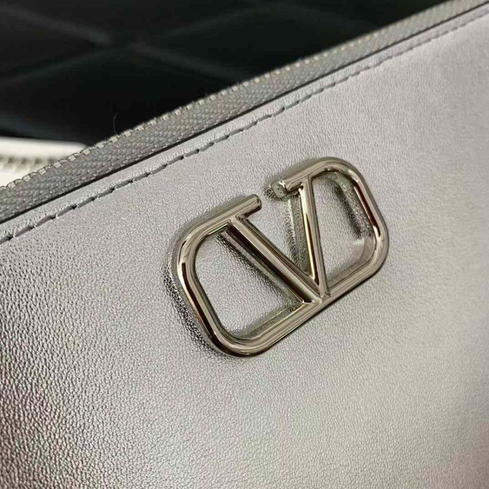 Valentino Silver Bag V Logo