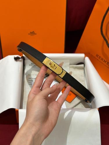 Hermes Black/Gold Belt