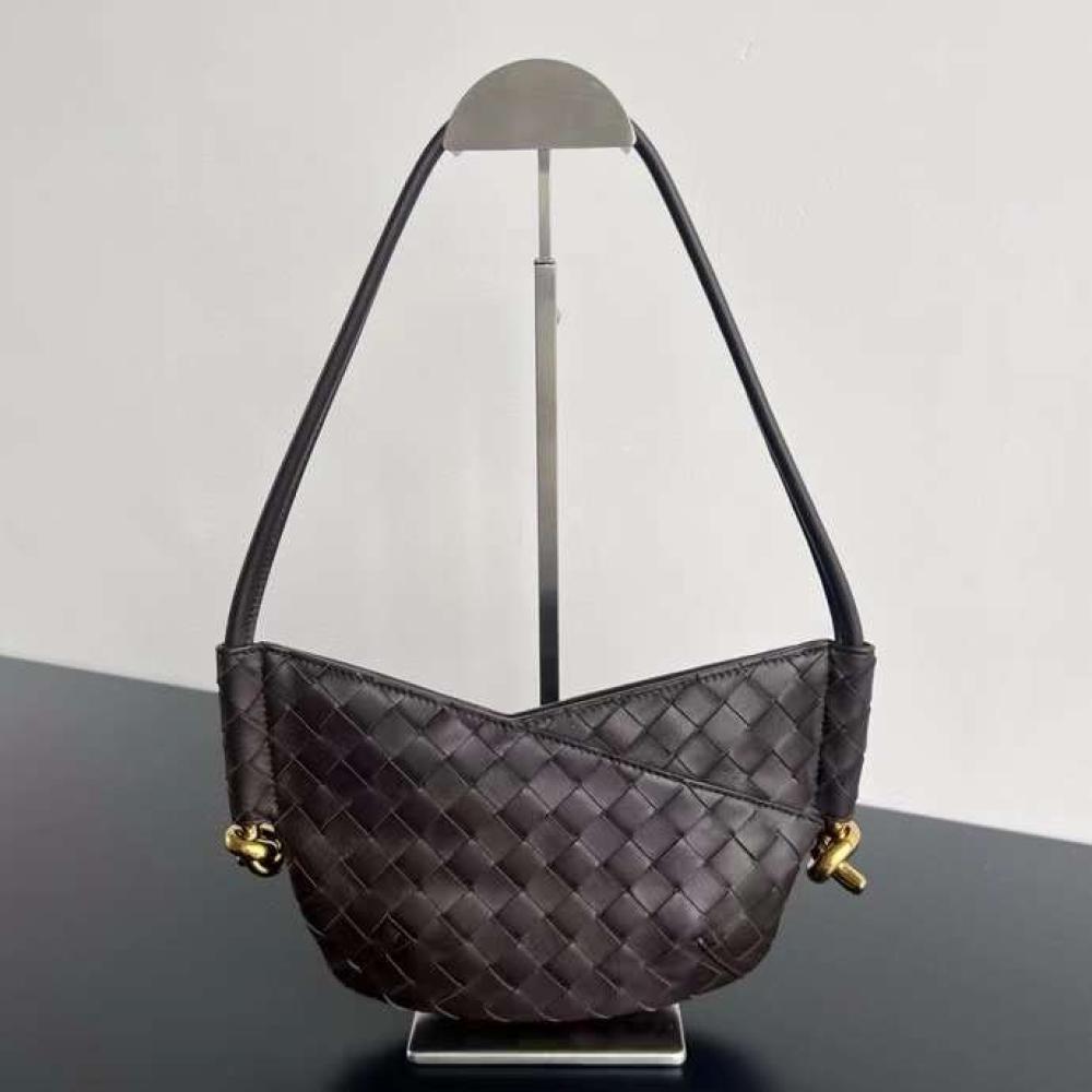 Bottega Veneta Solstice Mini Shoulder Dark Brown Bag - G&H