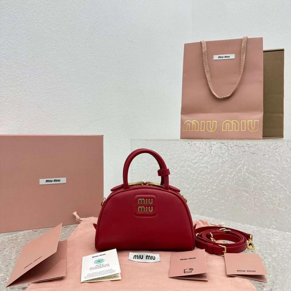 Miu Miu Zip-Up Crossbody Red  Bag