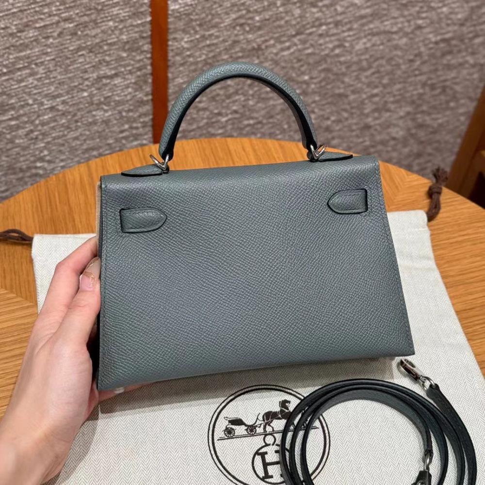 Hermès Mini Kelly Gris Meyer
