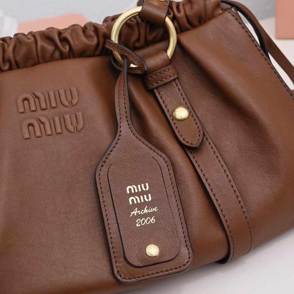 Nappa leather Brown bag