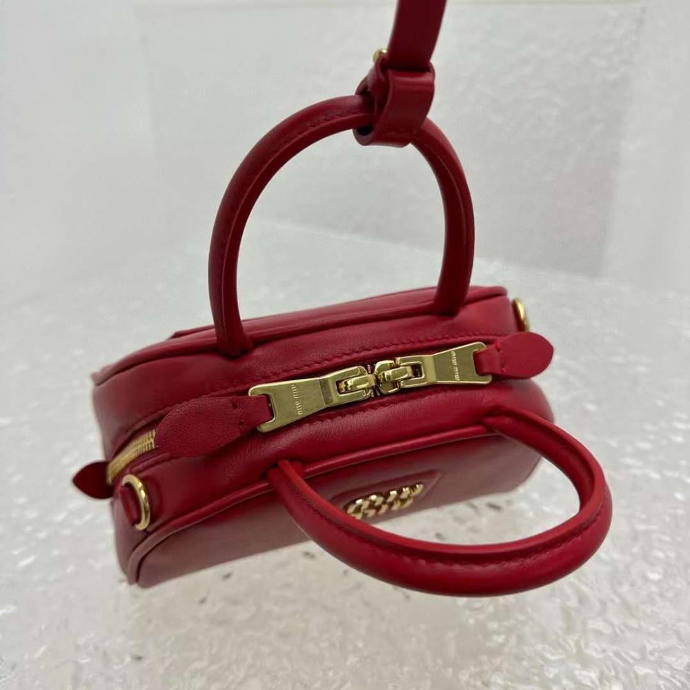 Miu Miu Zip-Up Crossbody Red  Bag