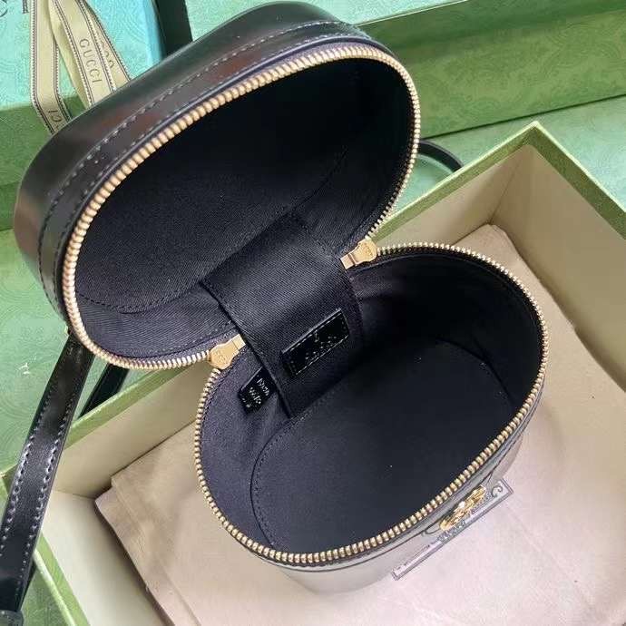 Bamboo mini leather tote