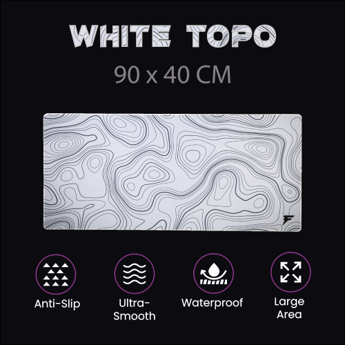 WHITE TOPO Gaming Mousepad Forcex 2XL | وايت توبو...