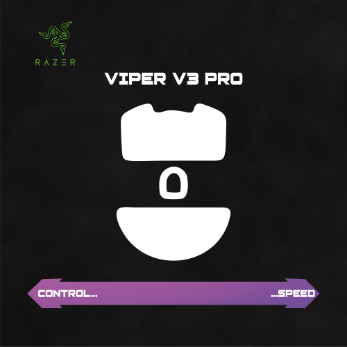 زلاجات ماوس فايبر في ثري برو - RAZER VIPER V3 PRO...