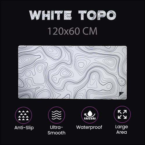 WHITE TOPO Gaming Mousepad Forcex 3XL | وايت توبو...