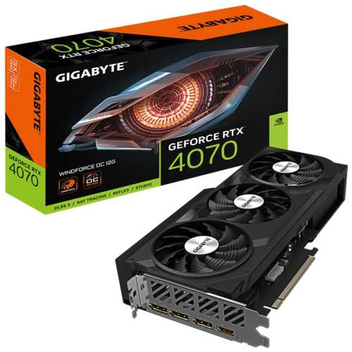 Gigabyte 4070 Windforce x3 كرت شاشة