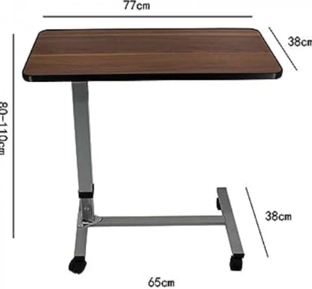 طاولة سرير متحركة خشبيه