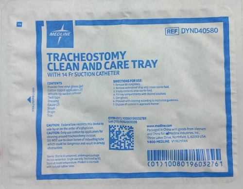 طقم تنظيف الحنجره TRACHEOSTOMY CLEAN AND CRE TRAY
