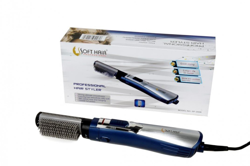 مصفف شعر سوفت هير لون ازرق/رمادي 1مشط - SF-2008