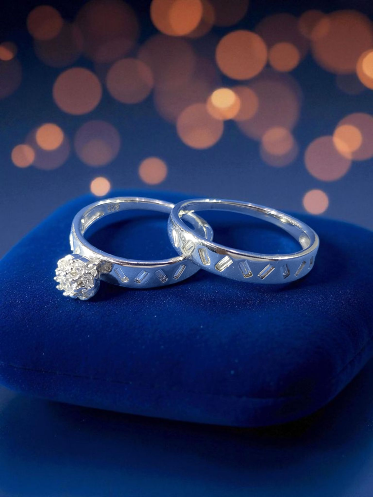 Product Background-دبلة & خاتم فضة