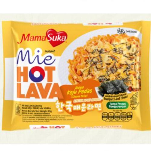 نودلز بنكهة الجبنة الحارة من Mie Hot Lava Mamsuka