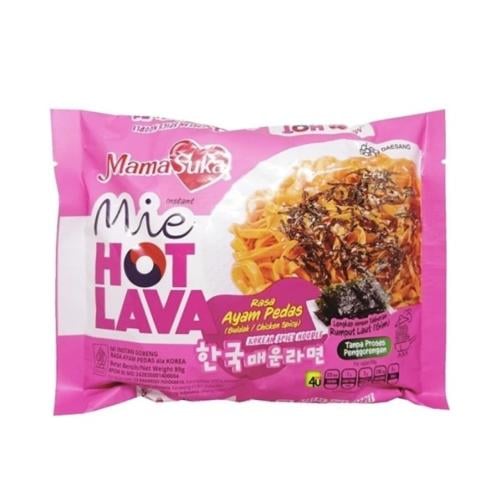 نودلز بنكهة الدجاج الحار من Mie Hot Lava Mamsuka