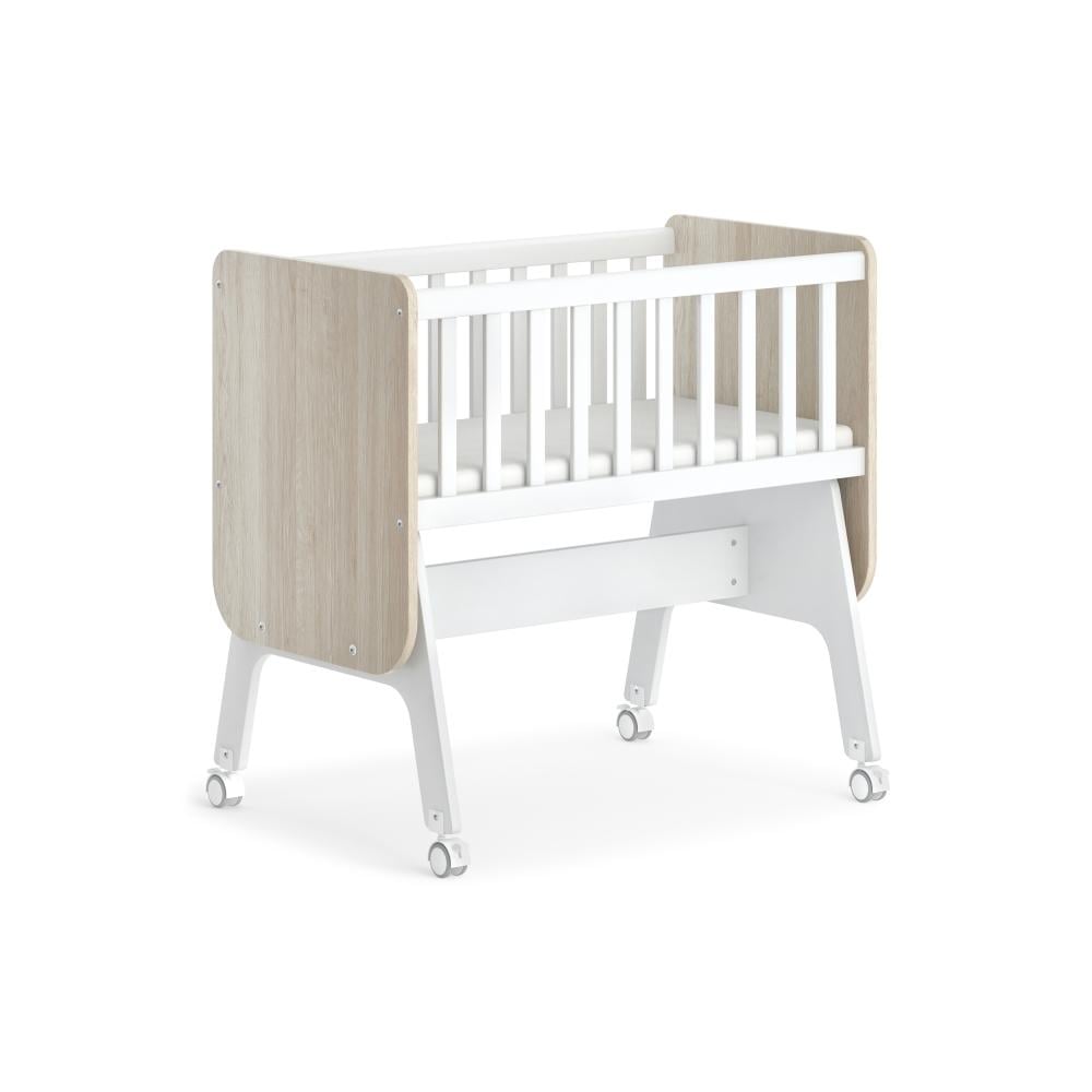 سرير أطفال بيرلي صغير هزاز من SleepBox – نوم آمن ومريح