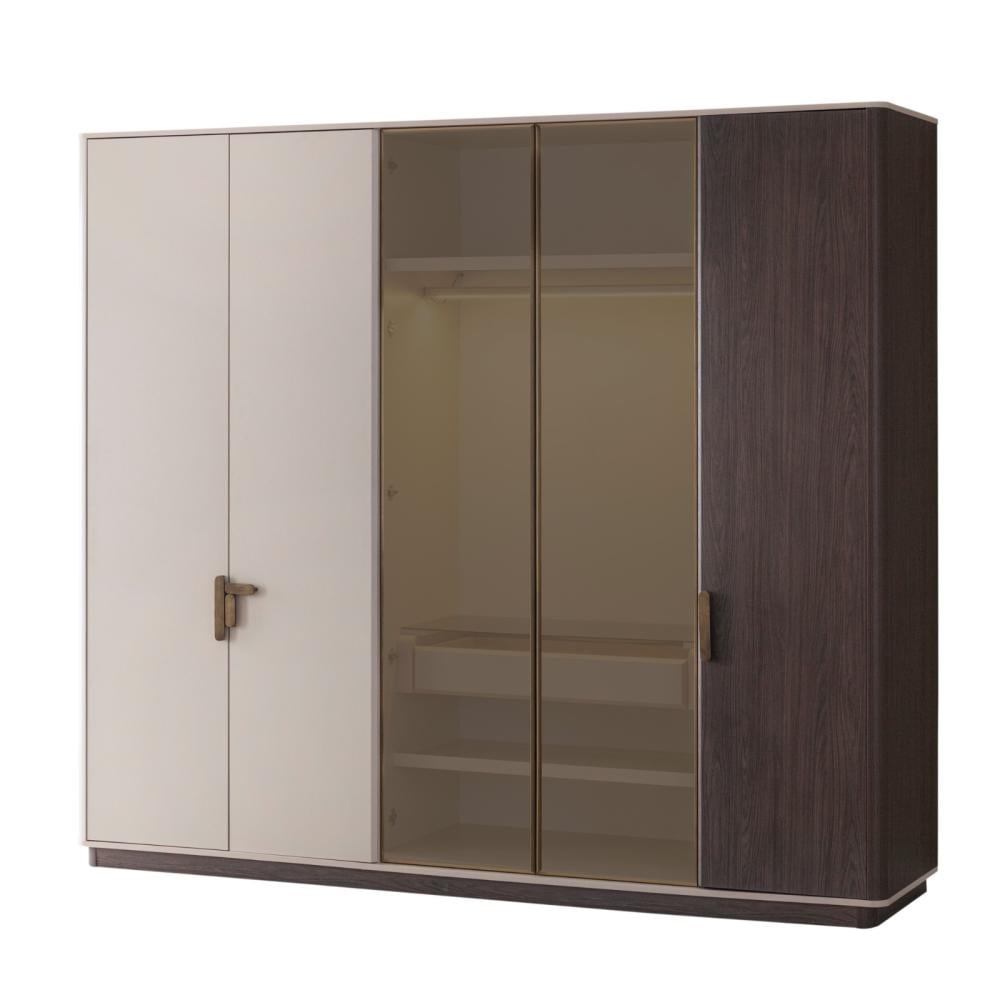 تفاصيل غرفة نوم فيلار – سرير وخزائن بجودة عالية