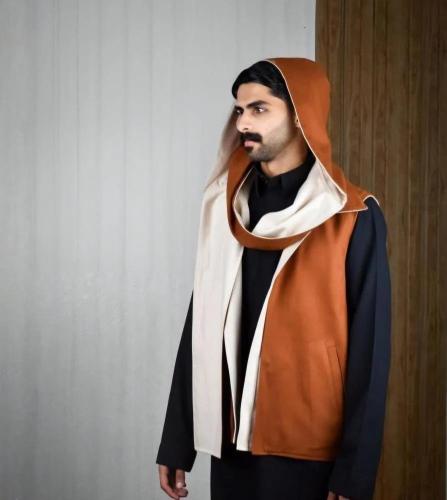 سديري رجالي جوخ لون بيج مع شال جملي متجر تاج الممل...