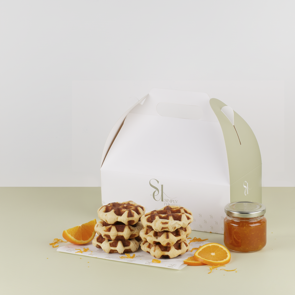 وافل بلجيكي بنكهة البرتقال