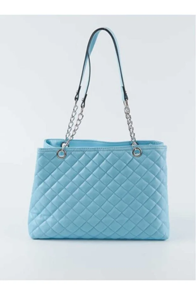 حقيبة يد وكتف مَنك بسلسلة معدنية