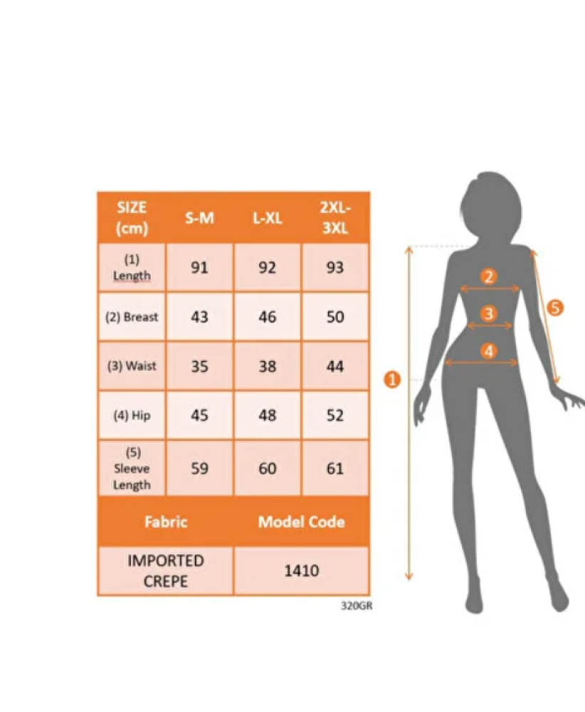 فستان كريب بأكمام طويلة وياقة دائرية وكشكشة أمامية