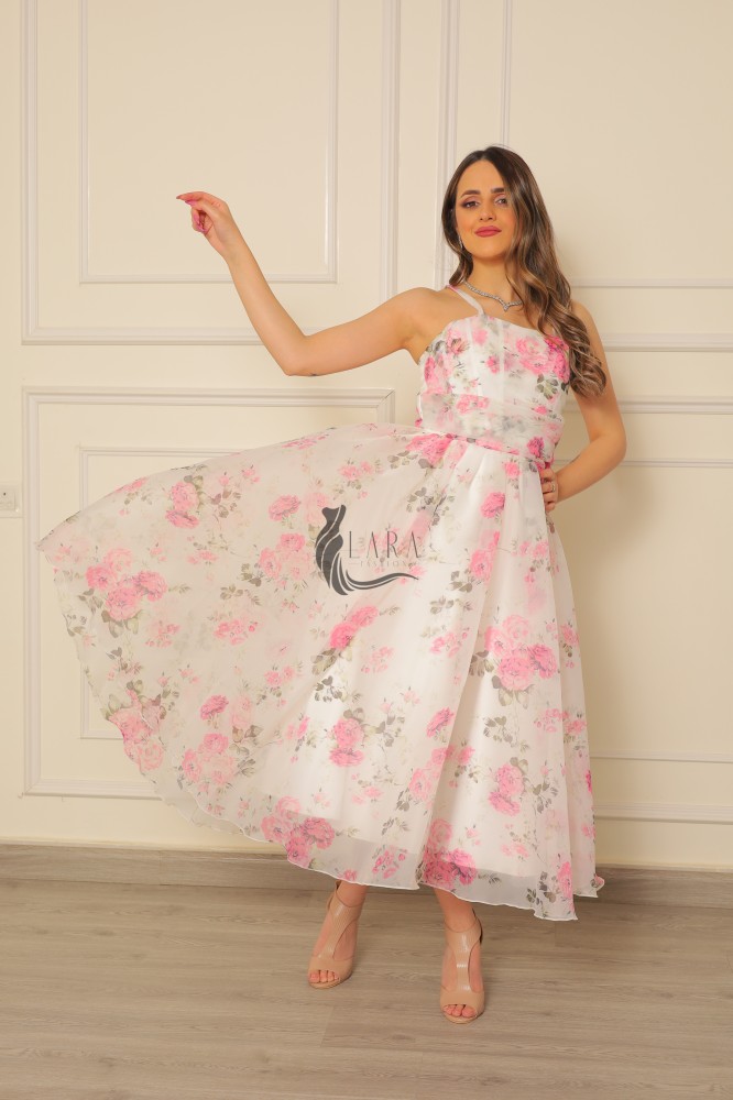 فستان روز مشجر  العيد