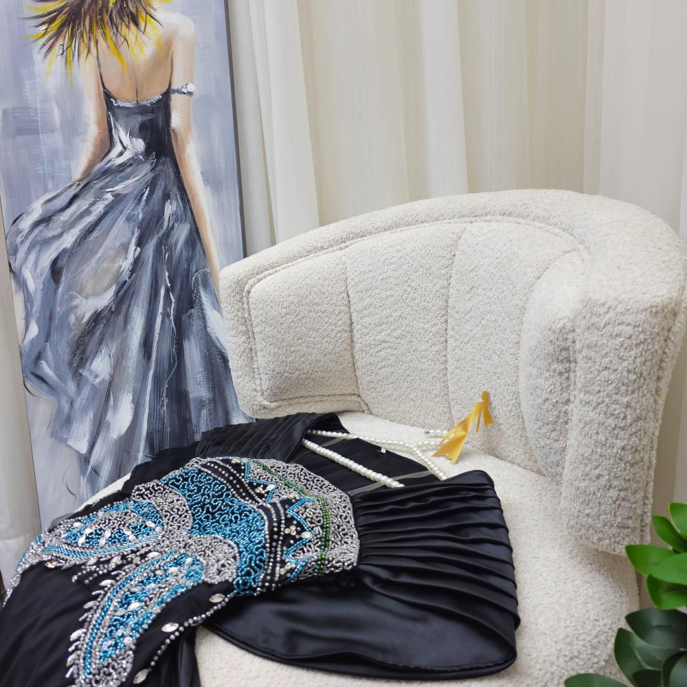 فستان نوره سهرة تطريز