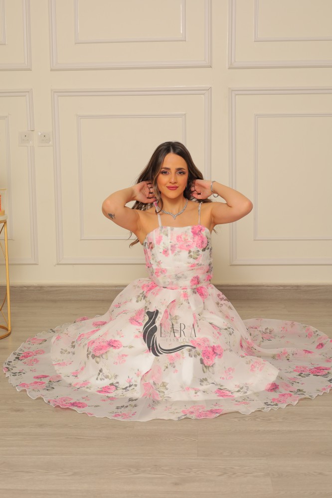 فستان روز مشجر  العيد