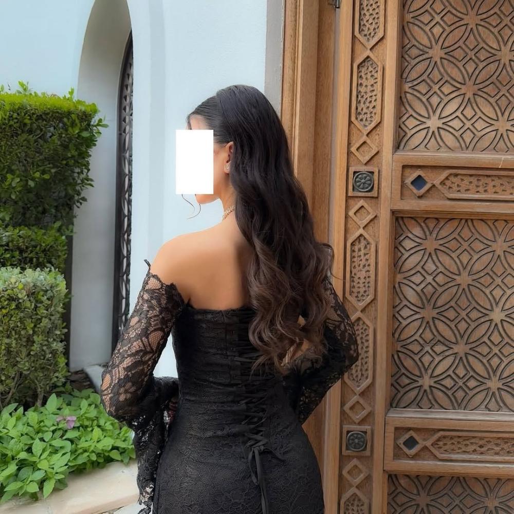 فستان رزه دانتيل تفاصيل فخمه