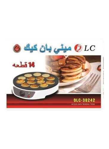 DLC | Mini Pancake Maker 750W | White/Black | 601_...