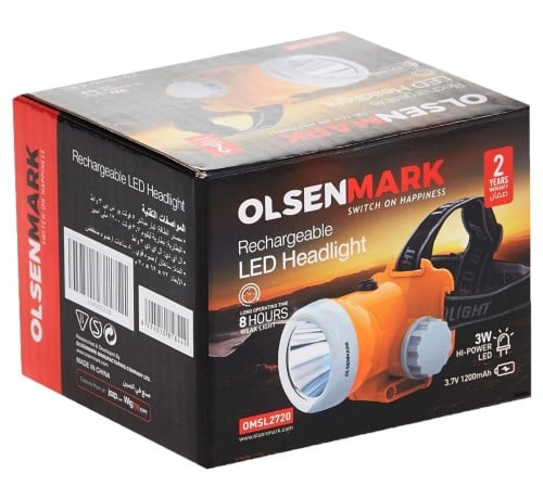 Olsenmark | Search Light With Head Strap | Yellow/...