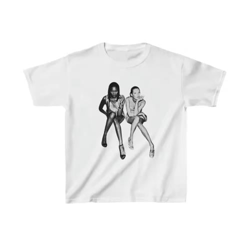 kate moss and naomi campbell t shirt