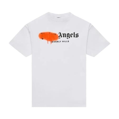 Palm Angels Beverly Hills Sprayed Tee 'White/Orang...